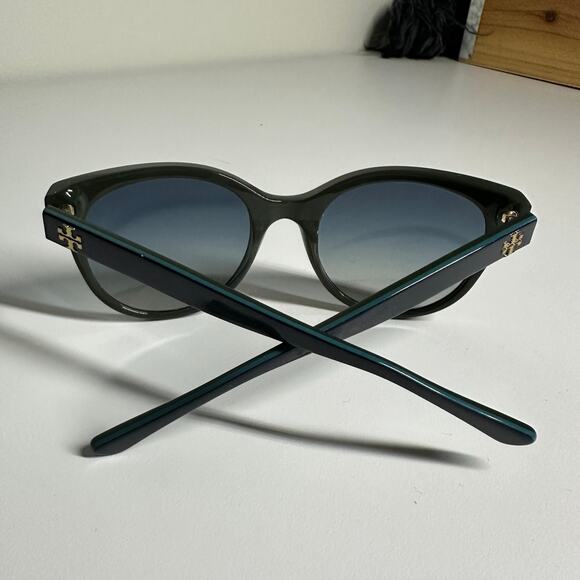 Tory Burch Blue Gradient Sunglasses - Picture 9 of 9